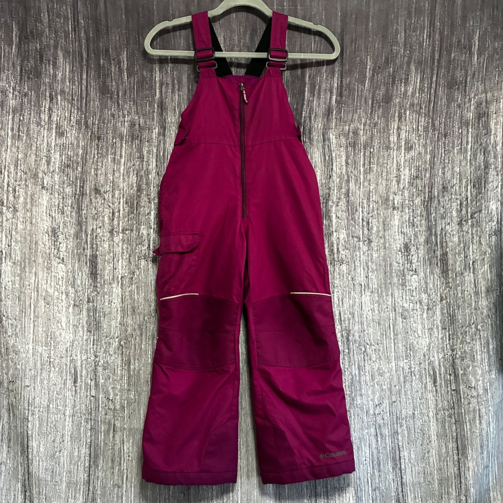 Columbia Omni-Tech Snow Bib Waterproof Girls Size XS *HAS FLAWS*